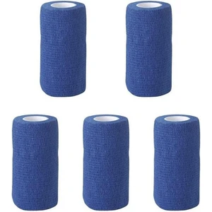 Sayberk Kendinden Yapışkanlı Bandaj 10cmx4.5 Mt Mavi - 5 Adet