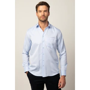 Klasik Fit Uzun Kol Armürlü Biyeli Erkek Gömlek KL220035-801