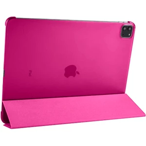 Case 4U Apple iPad Pro 12.9 2022 M2 Smart Cover Katlanabilir Standlı Tablet Akıllı Kapak Pembe