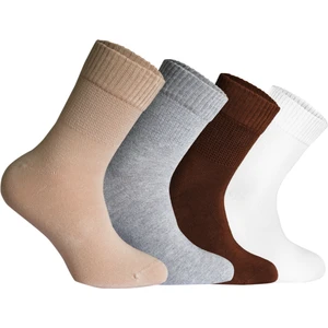 Nova Socks Erkek 4'lü Bambu Lastiksiz Sıkmayan Extra Rahat Şeker Çorabı / Çorap