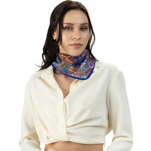 Kadın Inci Ipeği Desenli Fular Bandana 50X50 cm