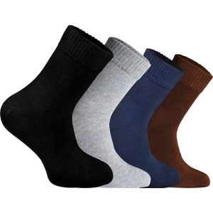 Nova Socks Erkek 4'lü Bambu Lastiksiz Sıkmayan Extra Rahat Şeker Çorabı / Çorap