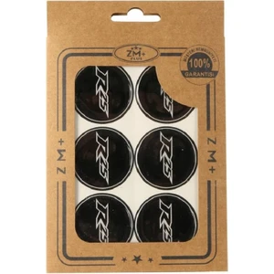 Zm+ Plus Yamaha Yzf R25 Damla Etiket Sticker Ø39 mm  Siyah-Beyaz