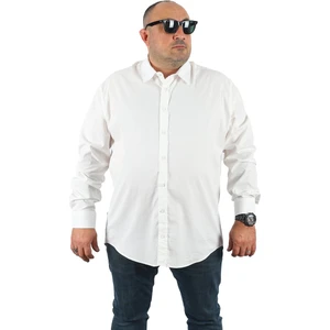 Moc Grande Mocgrande Büyük Beden Erkek Gömlek Punteado 23355 Beyaz