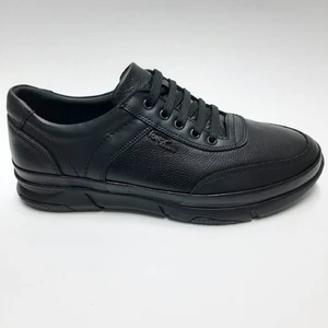 Deri Kauçuk Tabanlı Ortopedik Anatomic  Siyah Bağcıklı Erkek Ayakkabı C-85303987