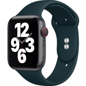 M/l Beden Apple Watch 2 3 4 5 6 7 Uyumlu Se  42 mm Klasik Silikon Kordon