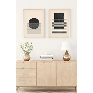 Ahşap Çerçeveli Minimalist Tablo