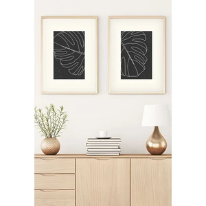 Ahşap Çerçeveli Minimalist Tablo