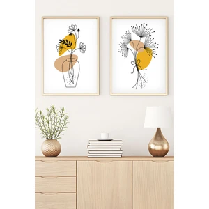 Ahşap Çerçeveli 2'li Set Tablo