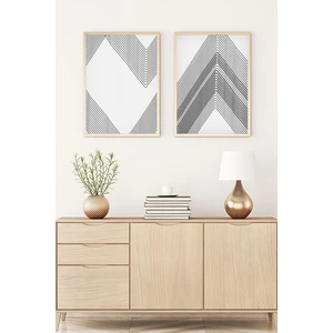 Ahşap Çerçeveli Minimalist Tablo