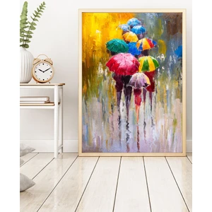 Ahşap Çerçeveli Minimalist Tablo