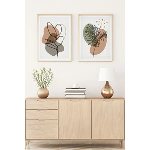 Ahşap Çerçeveli Minimalist Tablo