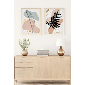 Ahşap Çerçeveli Minimalist Tablo