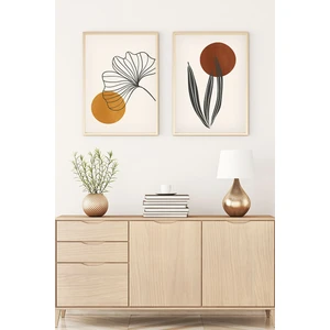 Ahşap Çerçeveli Minimalist Tablo