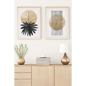 Ahşap Çerçeveli Minimalist Tablo