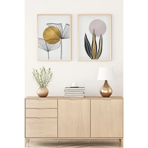 Ahşap Çerçeveli Minimalist Tablo