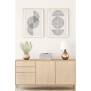 Ahşap Çerçeveli Minimalist Tablo