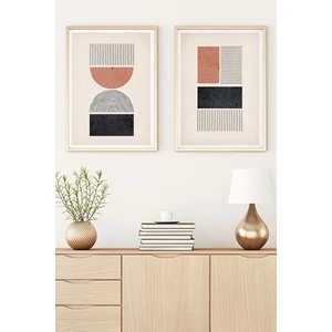 Ahşap Çerçeveli Minimalist Tablo