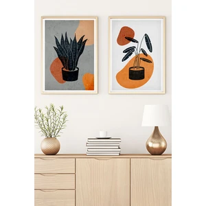Ahşap Çerçeveli Minimalist Tablo