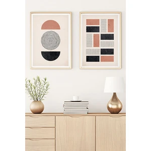 Ahşap Çerçeveli Minimalist Tablo