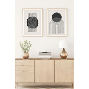 Ahşap Çerçeveli Minimalist Tablo