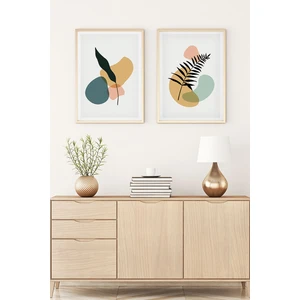 Ahşap Çerçeveli Minimalist Tablo