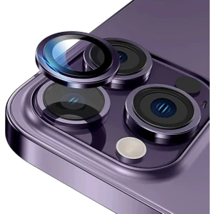 iPhone 11 PRO MAX Uyumlu Kamera Mercek Lens Için Koruyucu - LİLA