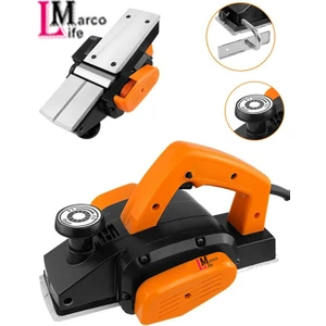 Marco Life Alman 5200 W Çift Bıçaklı Bakır Sargılı Sjs Metal Şanzıman Planya Rende Makinesi