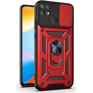 Xiaomi Redmi 10C Kılıf Impact Resistant Kırmızı