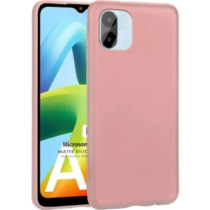 Matte Silicone Xiaomi Redmi A1 Kılıf Rose Gold