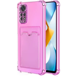 Xiaomi Redmi Note 11 Card Slot Shock Kılıf Pembe