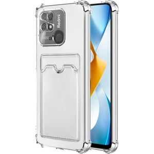 Xiaomi Redmi 10C Card Slot Shock Kılıf Şeffaf