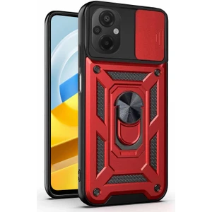 Xiaomi Poco M5 Kılıf Impact Resistant Kırmızı