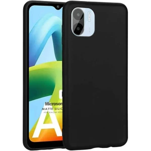 Matte Silicone Xiaomi Redmi A1 Kılıf Siyah