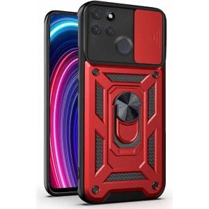 Realme C21Y Kılıf Impact Resistant Kırmızı