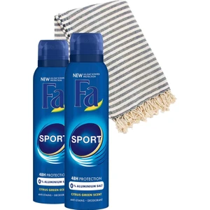 Deo+Deo+Hamam Peştamalı Men Set-Sport Mavi