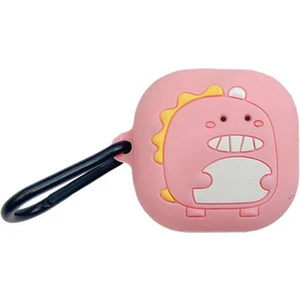 Samsung Galaxy Buds Live ile Uyumlu Karakter Görünümlü Cartoon Kılıf Pink Monster