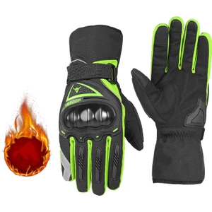Erkekler ve Kadınlar Kış Elektrikli Motosiklet Su Geçirmez Dokunmatik Ekran Sıcak Eldivenler (Yurt Dışından)