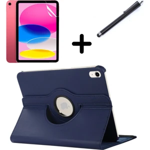 Apple iPad 9. Nesil 8. Nesil 7. Nesil 10.2" Kılıf Dönen Tablet Kilifi Ekran Koruyucu+Kalem 2019 2020 2021