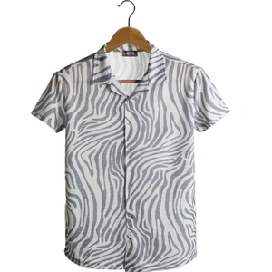 Terapi Men Erkek Kısa Kollu Pamuklu Desenli Slim Fit Apaş Yaka Gömlek 21Y-4300594-06