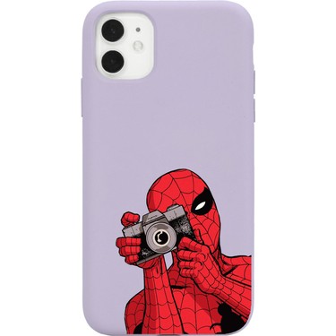 Phoebocase Iphone 11 Uyumlu Lila Spiderman Tasarımlı Lansman Fiyatı