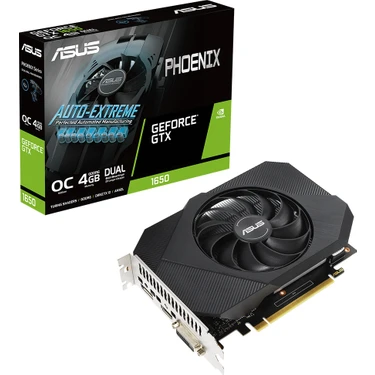 ASUS GTX1650 4GB PH-GTX1650-O4GD6-P-V2 GDDR6 128bit HDMI DP PCIe 16X