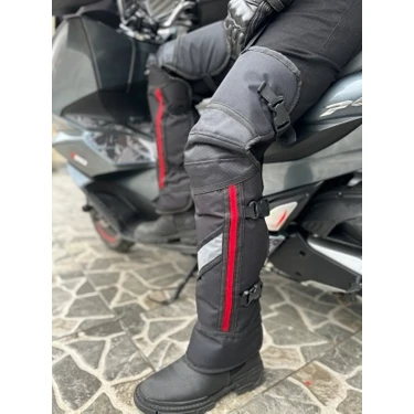 Motobros Motosiklet Kışlık Dizlik Reflektörlü Su Geçirmez Içi Kürk