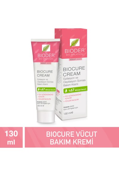 Bioder Biocure Tüy Azaltıcı Vücut Kremi 130 Ml