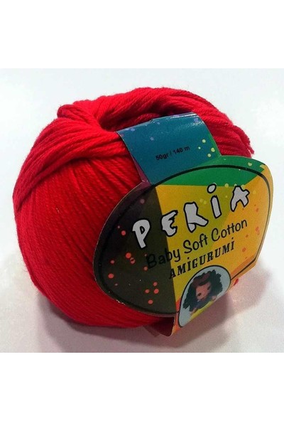 Peria Baby Cotton Amigurumi Örgü Ipi 111 Kırmızı