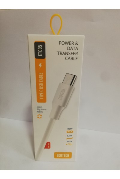 Ecotech Type-C USB Şarj Kablosu