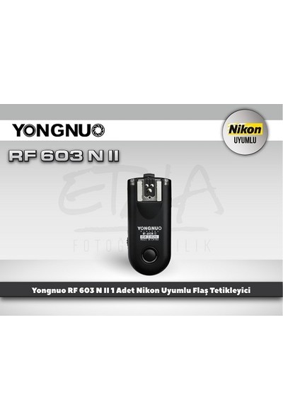Yongnuo YN660 + RF603N Iı Nikon Uyumlu Combo Flaş Seti Iı