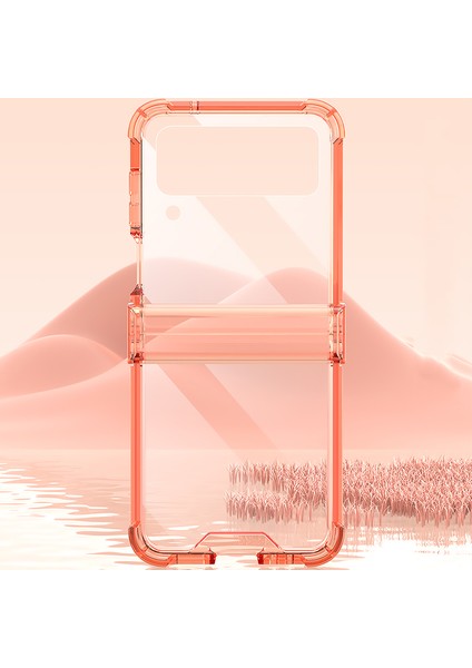 Galaxy Z Flip 4 Hava Yastığı Menteşe Şeffaf Cep Telefonu Kılıfları (Yurt Dışından) fırsatları