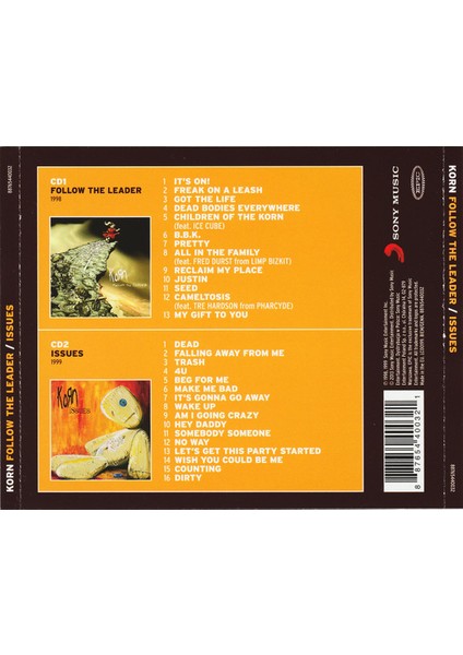 Korn – Follow The Leader / Issues (2 Cd) fiyatları