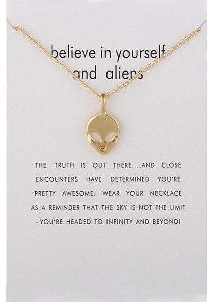 Alien Uzaylı Dilek Kolyesi